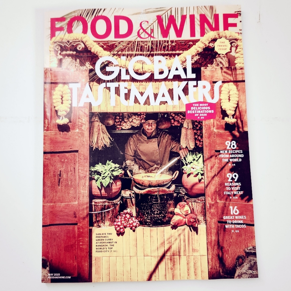 🍭7/$15 Food & Wine Magazine May 2025 The Travel Issue